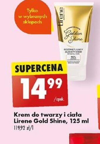 Biedronka Krem do twarzy i ciała Lirene Gold Shine, 125 ml oferta