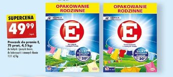 Biedronka Proszek do prania E, 75 prań, 4,5 kg: oferta