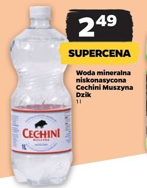 Netto Muszyna cechini naturalna woda mineralna wysokozmineralizowana niskonasycona 1 l oferta