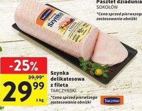 Intermarche Tarczyński szynka delikatesowa z fileta premium oferta