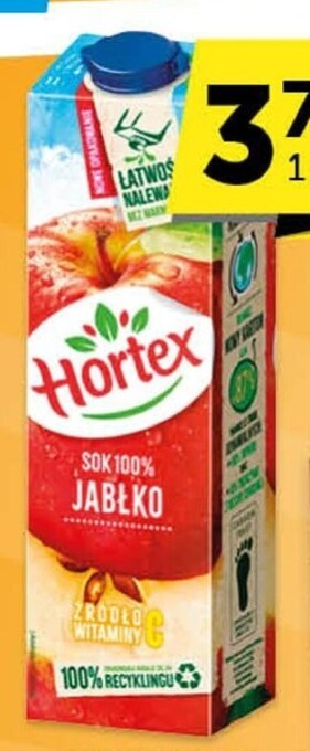 ABC Hortex sok 100 % jabłko 1 l oferta
