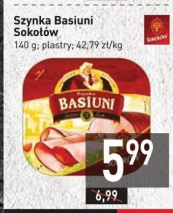 Stokrotka Szynka Basiuni Sokołów 140 g oferta