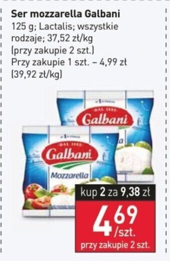 Stokrotka Ser mozzarella Galbani 125 g; oferta