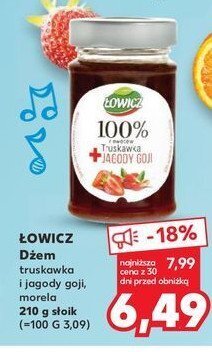 Kaufland Dżem truskawkowy i jagody goji oferta