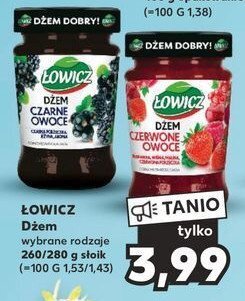 Kaufland Dżem czarne owoce czarna porzeczka-jeżyna-aronia oferta