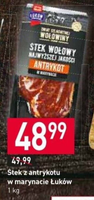 Stokrotka Stek z antrykotu w marynacie Łuków 1 kg oferta