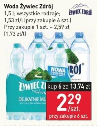 Stokrotka Woda Żywiec Zdrój 1,5 l oferta