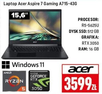 Neopunkt Laptop Acer Aspire 7 Gaming A715-43G oferta