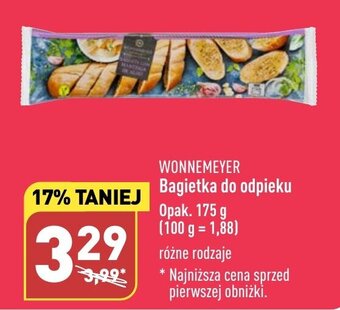 ALDI WONNEMEYER Bagietka do odpieku 175g oferta