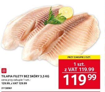 Selgros TILAPIA FILETY BEZ SKÓRY 3,5 KG oferta