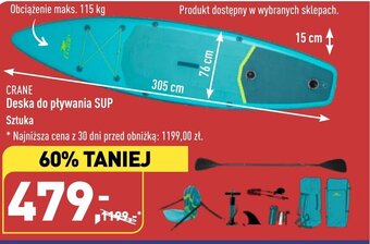 ALDI CRANE Deska do pływania SUP oferta