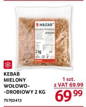 Selgros KEBAB MIELONY WOŁOWO-DROBIOWY 2 KG oferta