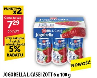 Eurocash JOGOBELLA L.CASEI ZOTT 6 x 100 g oferta