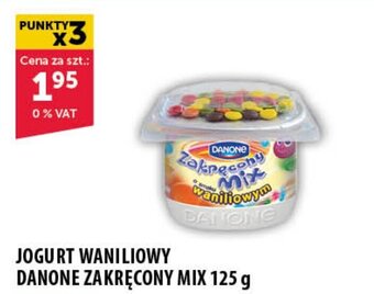 Eurocash JOGURT WANILIOWY DANONE ZAKRĘCONY MIX 125 g oferta