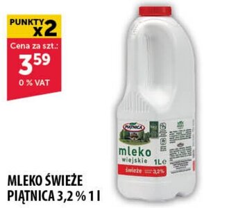 Eurocash MLEKO ŚWIEŻE PIĄTNICA 3,2% 1l oferta