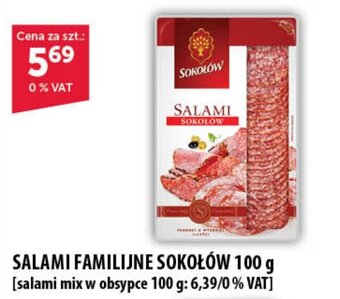 Eurocash SALAMI FAMILIJNE SOKOŁÓW 100 g oferta