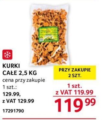 Selgros KURKI CAŁE 2,5 KG oferta