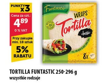 Eurocash TORTILLA FUNTASTIC 250-296 g oferta