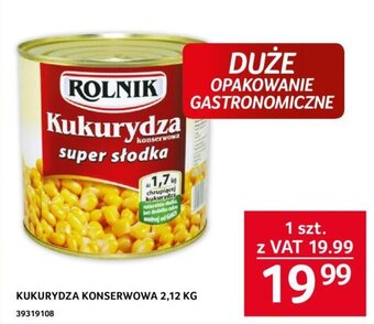 Selgros KUKURYDZA KONSERWOWA 2,12 KG oferta