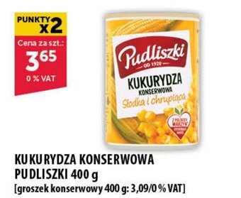 Eurocash KUKURYDZA KONSERWOWA PUDLISZKI 400 g oferta