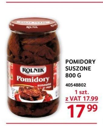 Selgros POMIDORY SUSZONE 800 G oferta