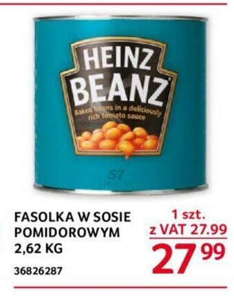 Selgros FASOLKA W SOSIE POMIDOROWYM 2,62 kg oferta