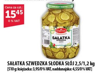Eurocash SAŁATKA SZWEDZKA SŁODKA SŁÓJ 2,5/1,2 kg oferta