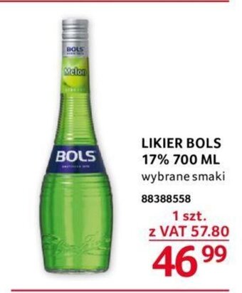 Selgros LIKIER BOLS 17% 700 ML oferta