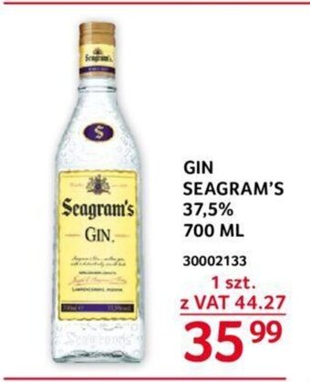 GIN SEAGRAM'S 37,5% 700 ML
