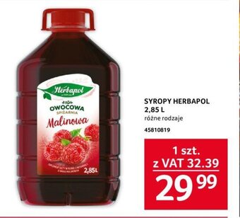 Selgros SYROPY HERBAPOL 2,85 L oferta