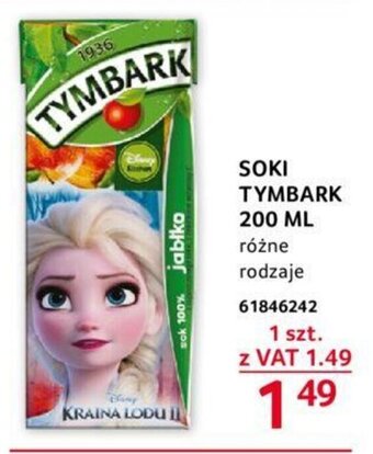 Selgros SOKI TYMBARK 200 ML oferta