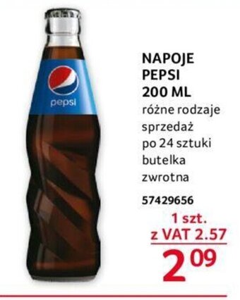 Selgros NAPOJE PEPSI 200 ML oferta