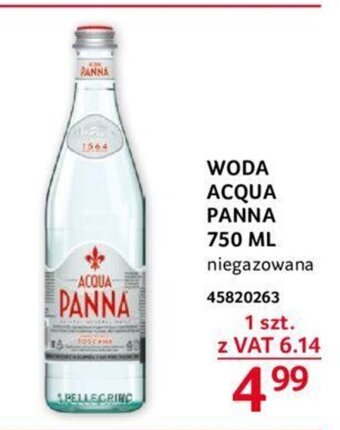 Selgros WODA ACQUA PANNA 750 ML oferta