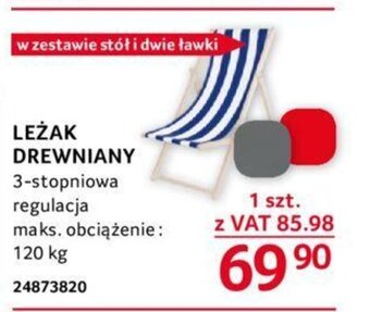 Selgros LEŻAK DREWNIANY oferta