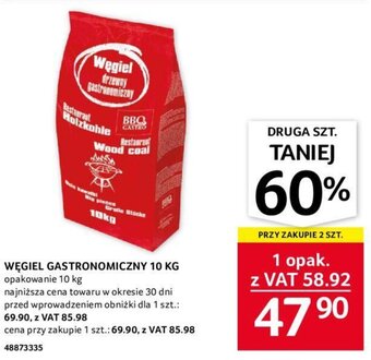 Selgros WĘGIEL GASTRONOMICZNY 10 KG oferta