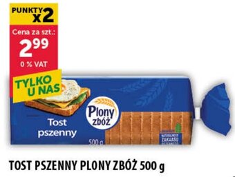 TOST PSZENNY PLONY ZBÓŻ 500 g