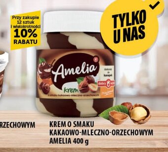 Eurocash KREM O SMAKU KAKAOWO-MLECZNO-ORZECHOWYM AMELIA 400 g oferta