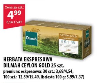 Eurocash HERBATA EKSPRESOWA DILMAH CEYLON GOLD 25 szt. oferta