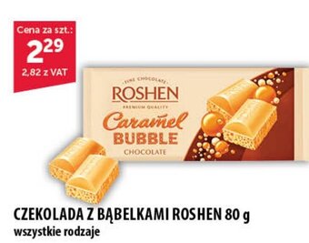 Eurocash CZEKOLADA Z BĄBELKAMI ROSHEN 80 g oferta