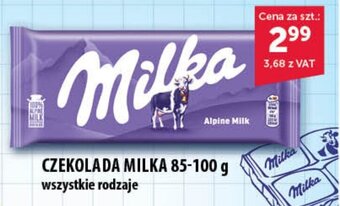 Eurocash CZEKOLADA MILKA 85-100 g oferta