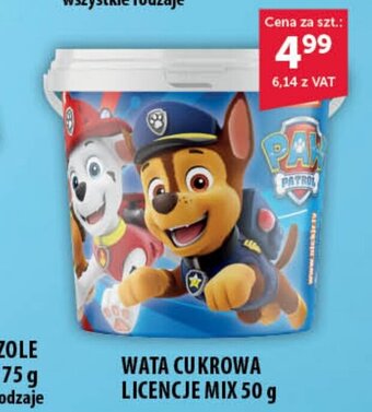 Eurocash WATA CUKROWA LICENCJE MIX 50 g oferta