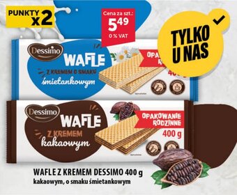 Eurocash WAFLE Z KREMEM DESSIMO 400 g oferta
