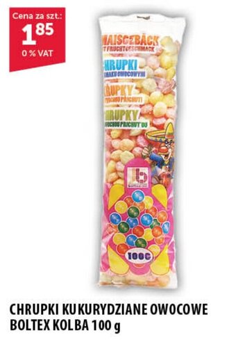 CHRUPKI KUKURYDZIANE OWOCOWE BOLTEX KOLBA 100 g
