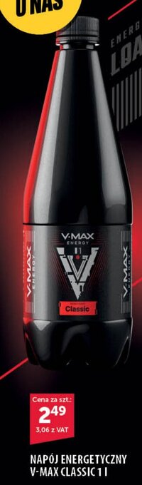 Eurocash NAPÓJ ENERGETYCZNY V-MAX CLASSIC 1l oferta