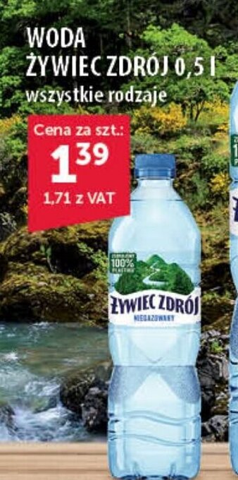 Eurocash WODA ŻYWIEC ZDRÓJ 0,5l oferta