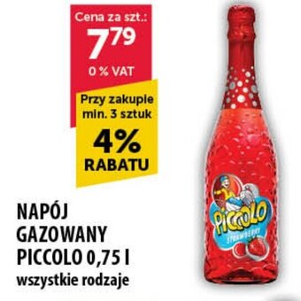Eurocash NAPÓJ GAZOWANY PICCOLO 0,75 l oferta