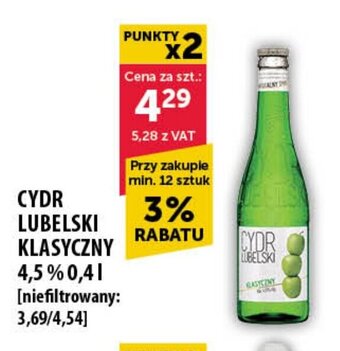 Eurocash CYDR LUBELSKI KLASYCZNY 4,5% 0,4l oferta