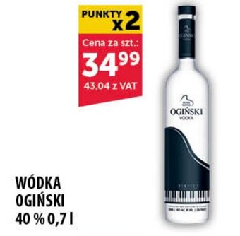 Eurocash WÓDKA OGIŃSKI 40 % 0,7l oferta
