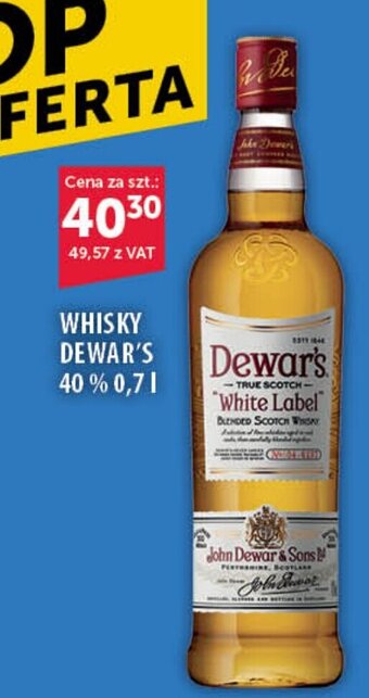 Eurocash WHISKY DEWAR'S 30% 0,7l oferta
