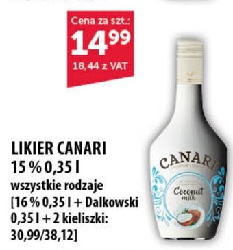 Eurocash LIKIER CANARI 15% 0,35 l oferta